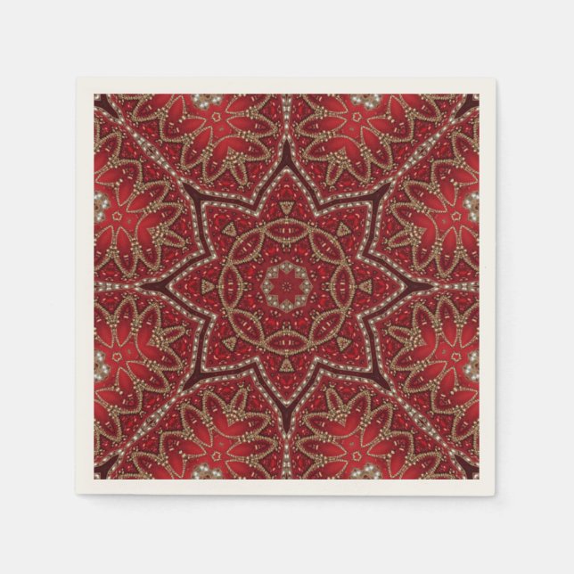 Red Decorative Napkins (Front)
