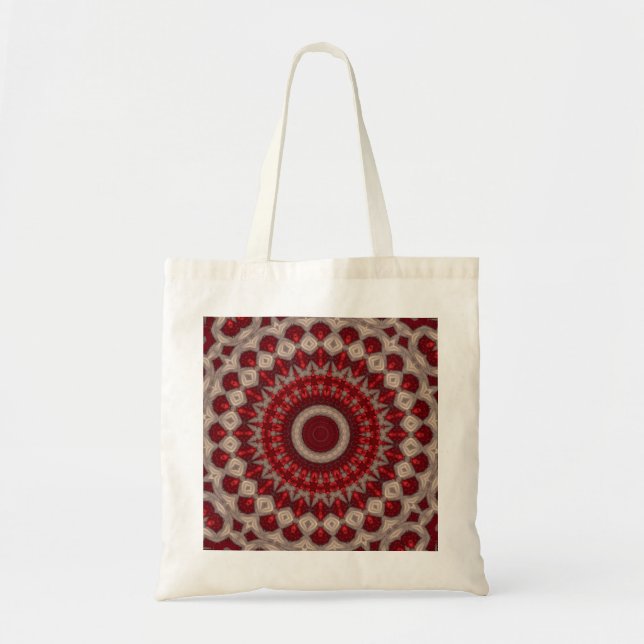 Red Decorative Tote Bag (Front)