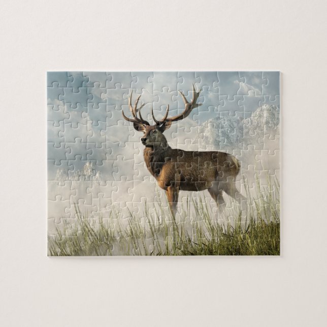 Red Deer Jigsaw Puzzle (Horizontal)