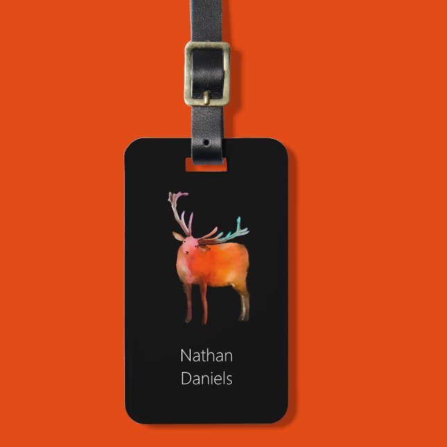  Red Deer Stag Personalised Luggage Tag (Creator Uploaded)