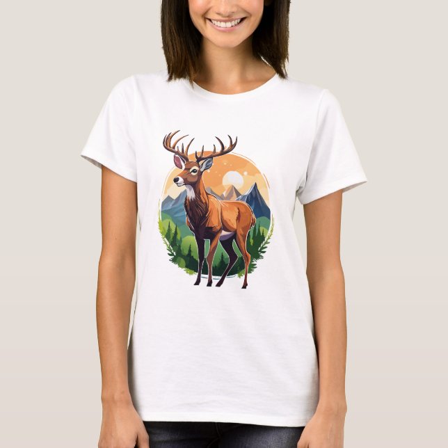 Red Deer T-Shirt (Front)