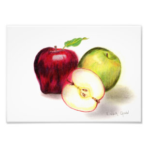 Red Delicious and Granny Smith Apples Photo Print