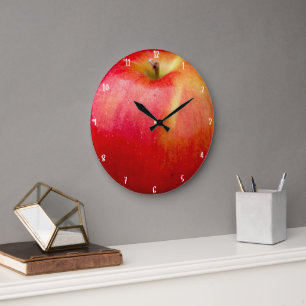RED DELICIOUS APPLE LARGE CLOCK