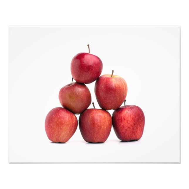 Red Delicious Apples Pyramid Photo Print (Front)