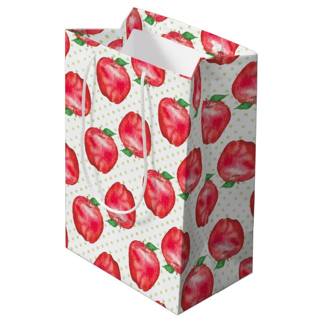 Red Delicious Medium Gift Bag (Back Angled)