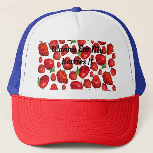 Red Delicious Strawberries,  Trucker Hat (Front)