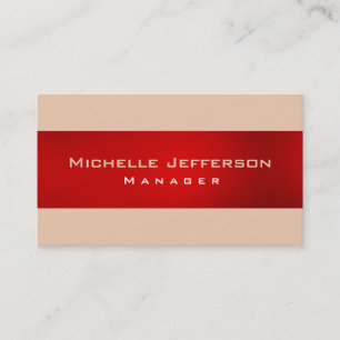 Red Desert Sand Manager Business Card