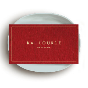 Red Designer  Business Card