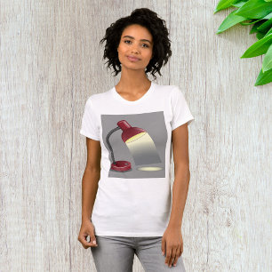 Red Desk Lamp Modern Lighting T-Shirt