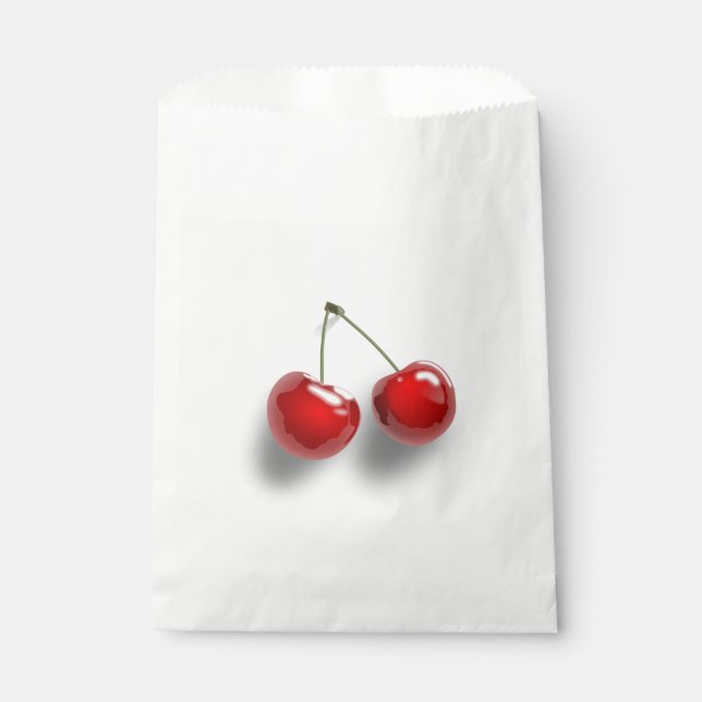 Red Dessert Glazed Cherries Favour Bags (Front)