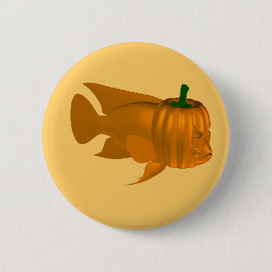 Red Devil Cichlid 6 Cm Round Badge