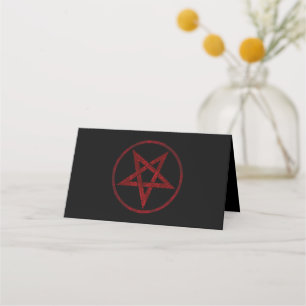 Red Devil Pentagram Appointment Card