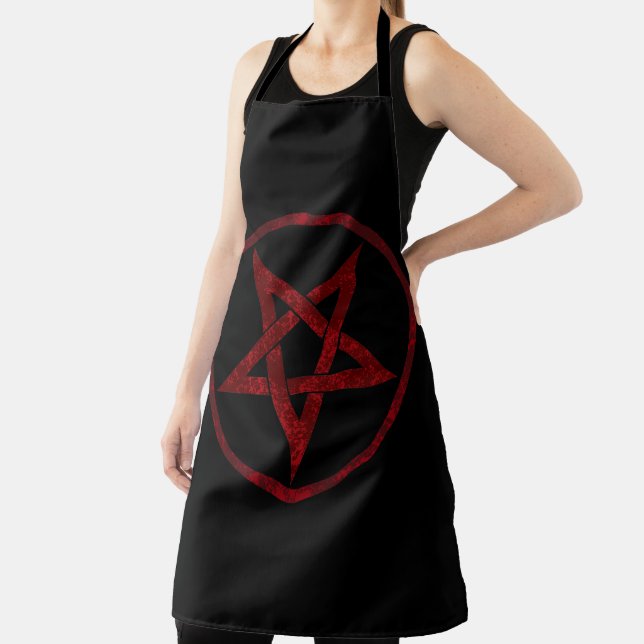 Red Devil Pentagram Apron (Insitu)