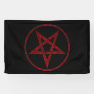 Red Devil Pentagram Banner