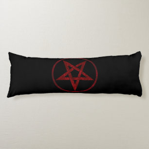 Red Devil Pentagram Body Cushion