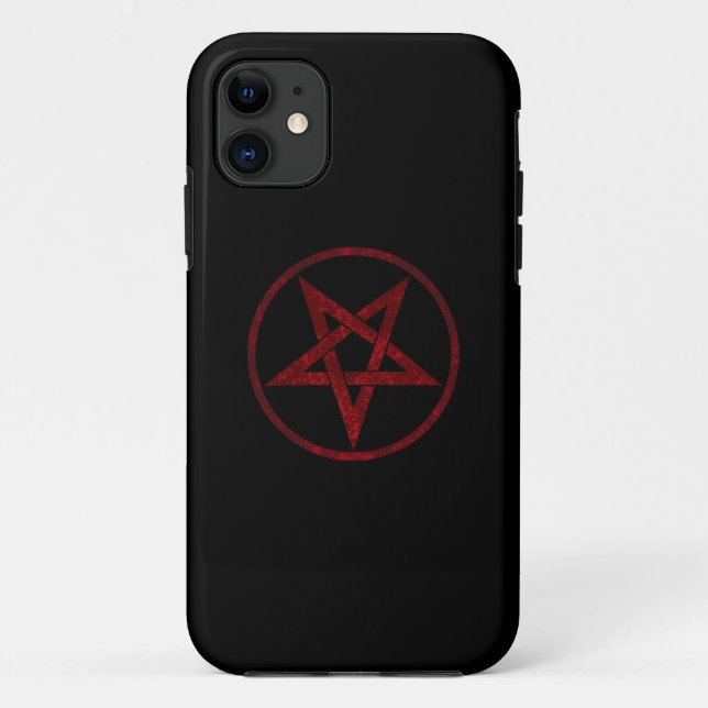 Red Devil Pentagram Case-Mate iPhone Case (Back)