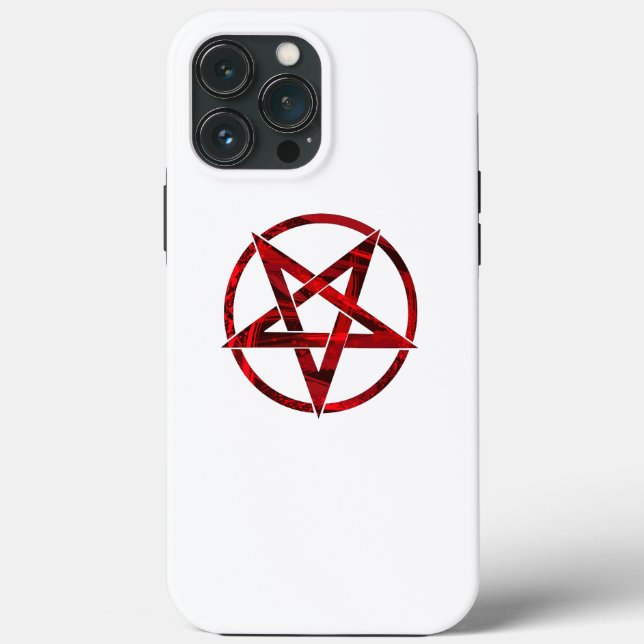 Red Devil Pentagram Case-Mate iPhone Case (Back)