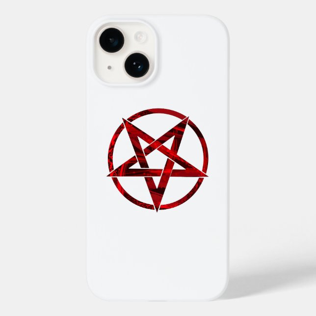 Red Devil Pentagram Case-Mate iPhone Case (Back)