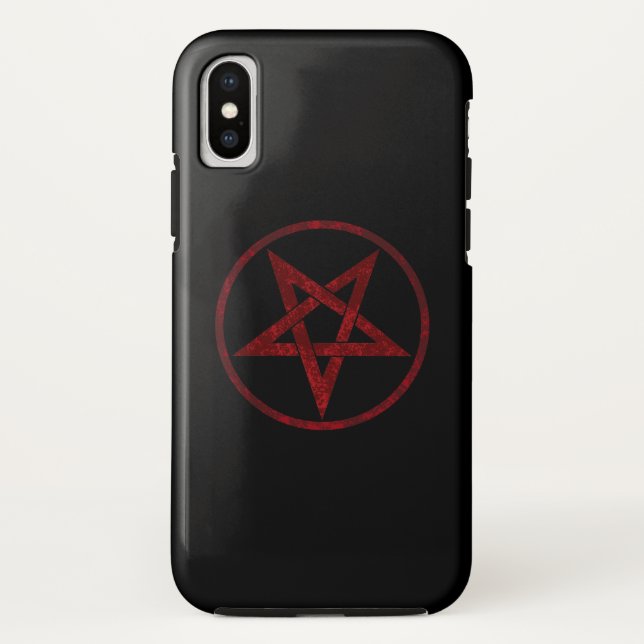 Red Devil Pentagram Case-Mate iPhone Case (Back)