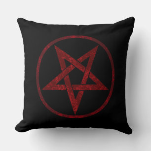 Red Devil Pentagram Cushion