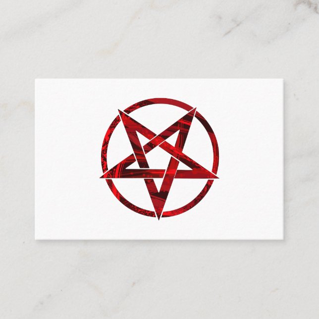 Red Devil Pentagram Discount Card (Front)