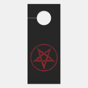 Red Devil Pentagram Door Hanger