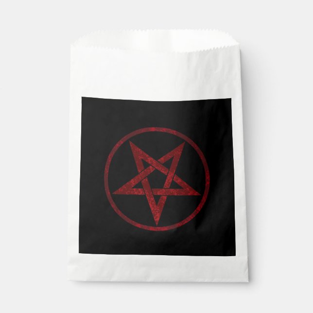 Red Devil Pentagram Favour Bags (Front)