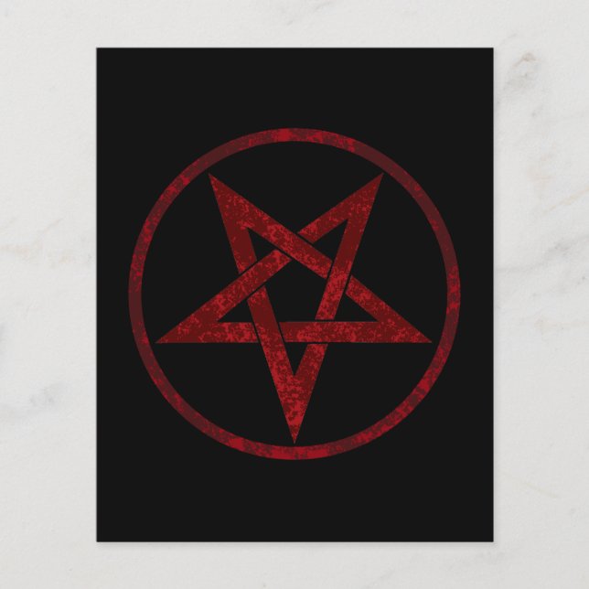 Red Devil Pentagram Flyer (Front)