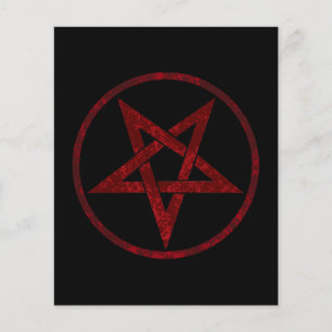 Red Devil Pentagram Flyer