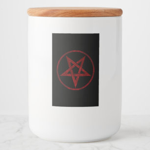 Red Devil Pentagram Food Label