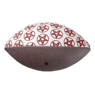 Red Devil Pentagram Football