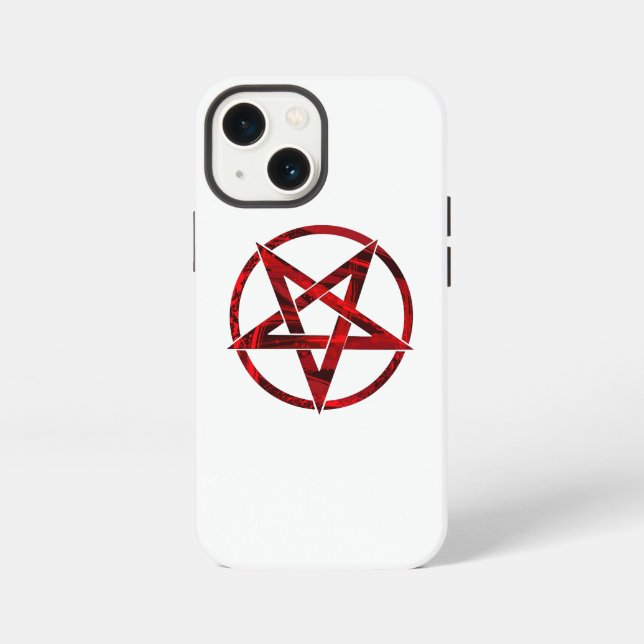 Red Devil Pentagram iPhone Case (Back)