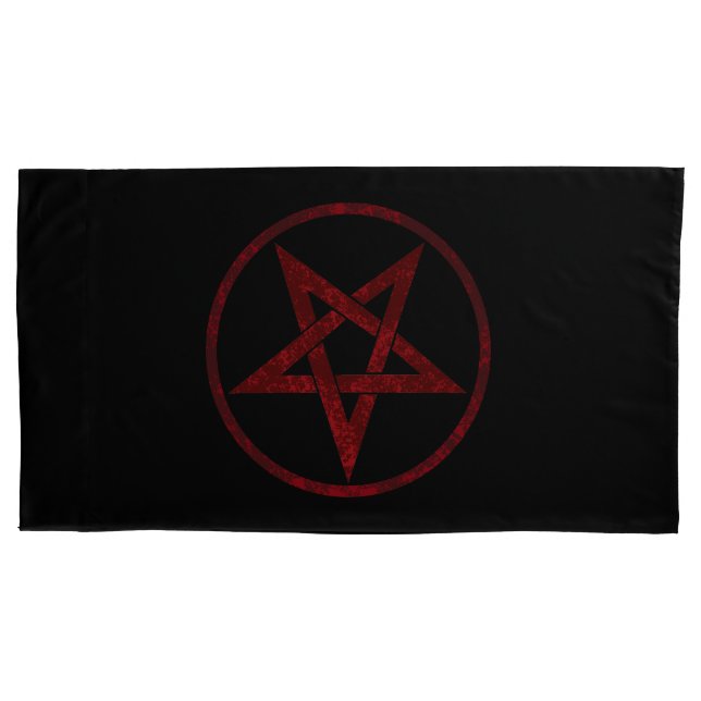Red Devil Pentagram Pillowcase (Front)