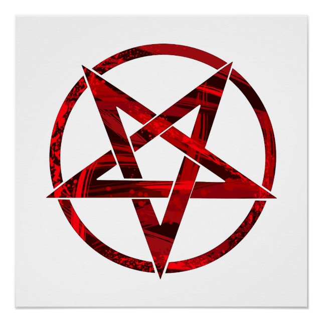 Red Devil Pentagram Poster (Front)