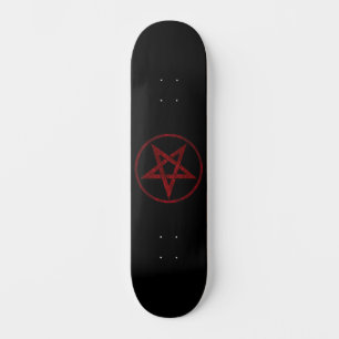 Red Devil Pentagram Skateboard