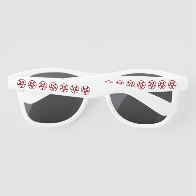 Red Devil Pentagram Sunglasses (Back)
