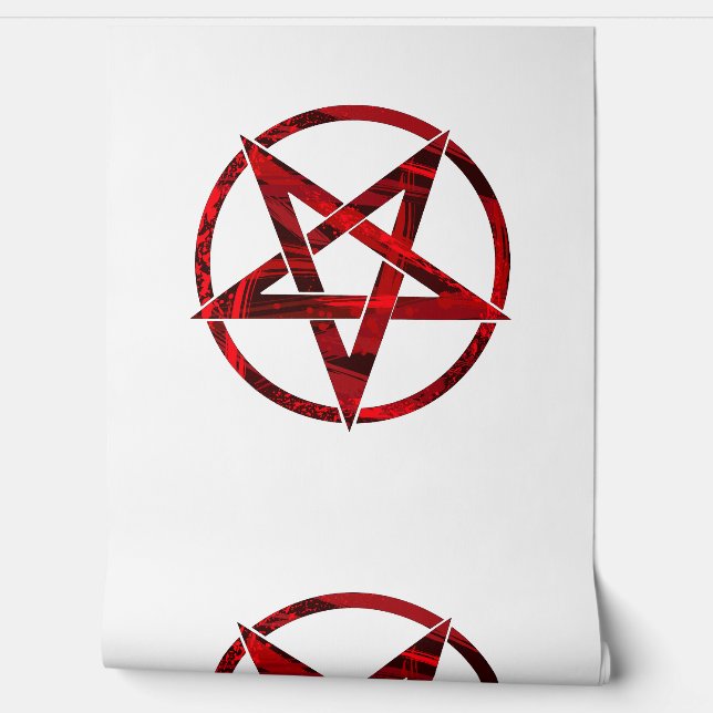 Red Devil Pentagram Wallpaper (Unrolling)