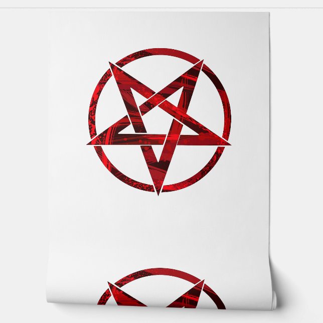 Red Devil Pentagram Wallpaper (Unrolling)