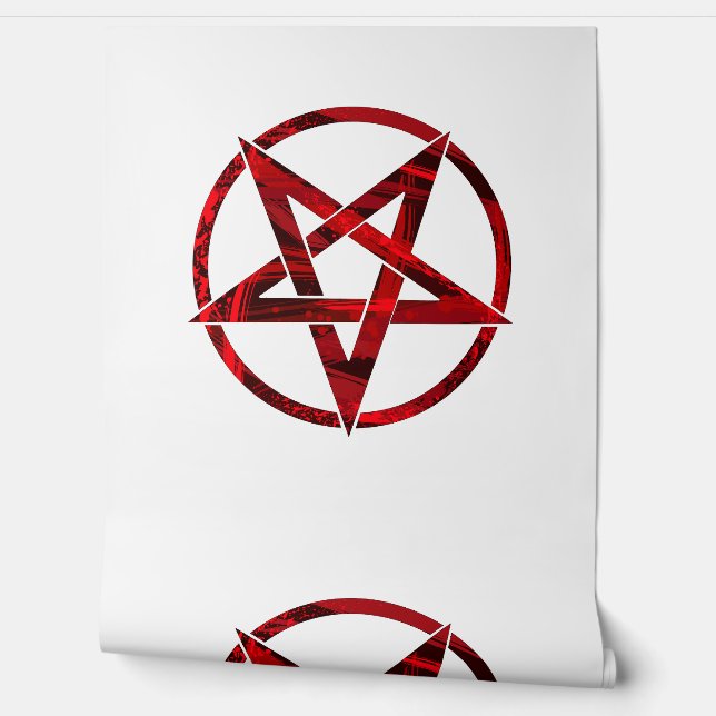 Red Devil Pentagram Wallpaper (Unrolling)
