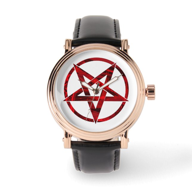 Red Devil Pentagram Watch (Front)