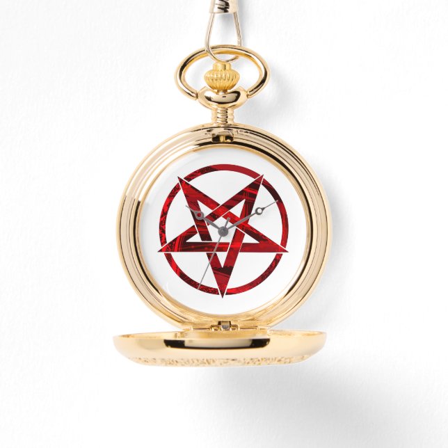 Red Devil Pentagram Watch (Front)