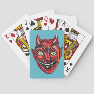 Red Devil Vintage Halloweenies  Playing Cards