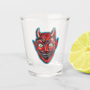 Red Devil Vintage Halloweenies  Shot Glass