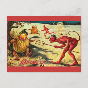 Red Devil Vintage Postcard