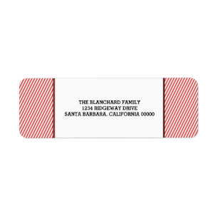 Red Diagonal Festive Stripes Holiday