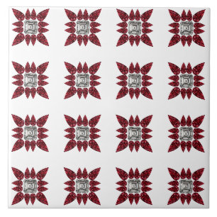 Red Diamond Art Tile