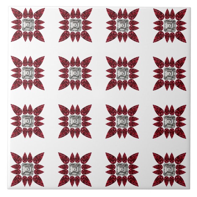 Red Diamond Art Tile (Front)