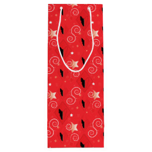 Red Diamond Bull Terrier Wine Gift Bag