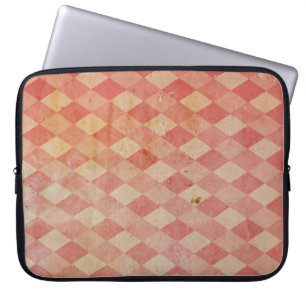 Red Diamond Grunge Laptop Computer Sleeve