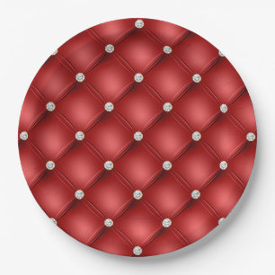 Red Diamond Paper Plate